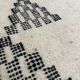 Berber kilim rug • Modern black and white