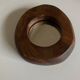 1970 brutalist mirror in elm by Richard Lecompte dlg A. Noll popular art