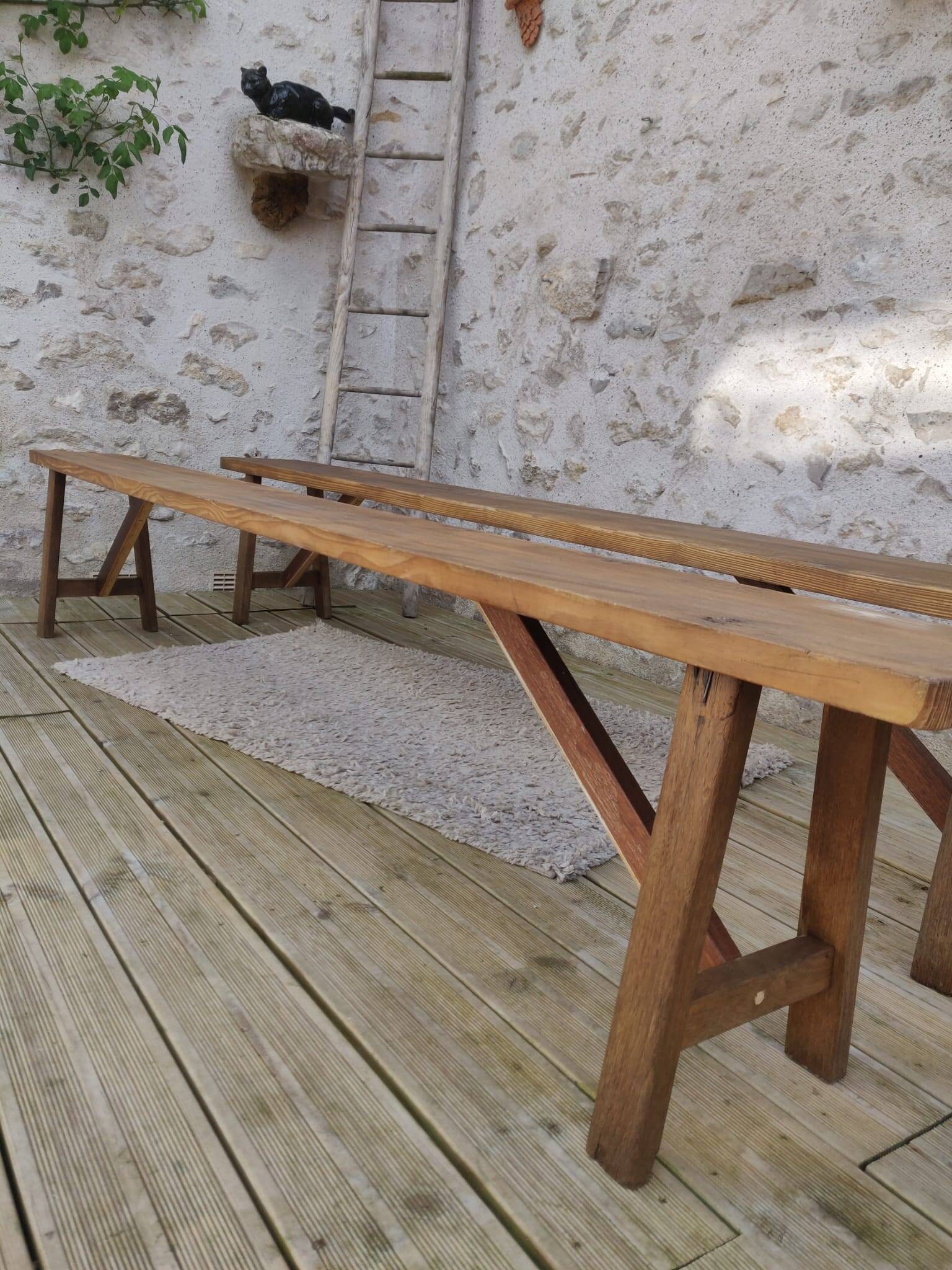 Pair of old benches