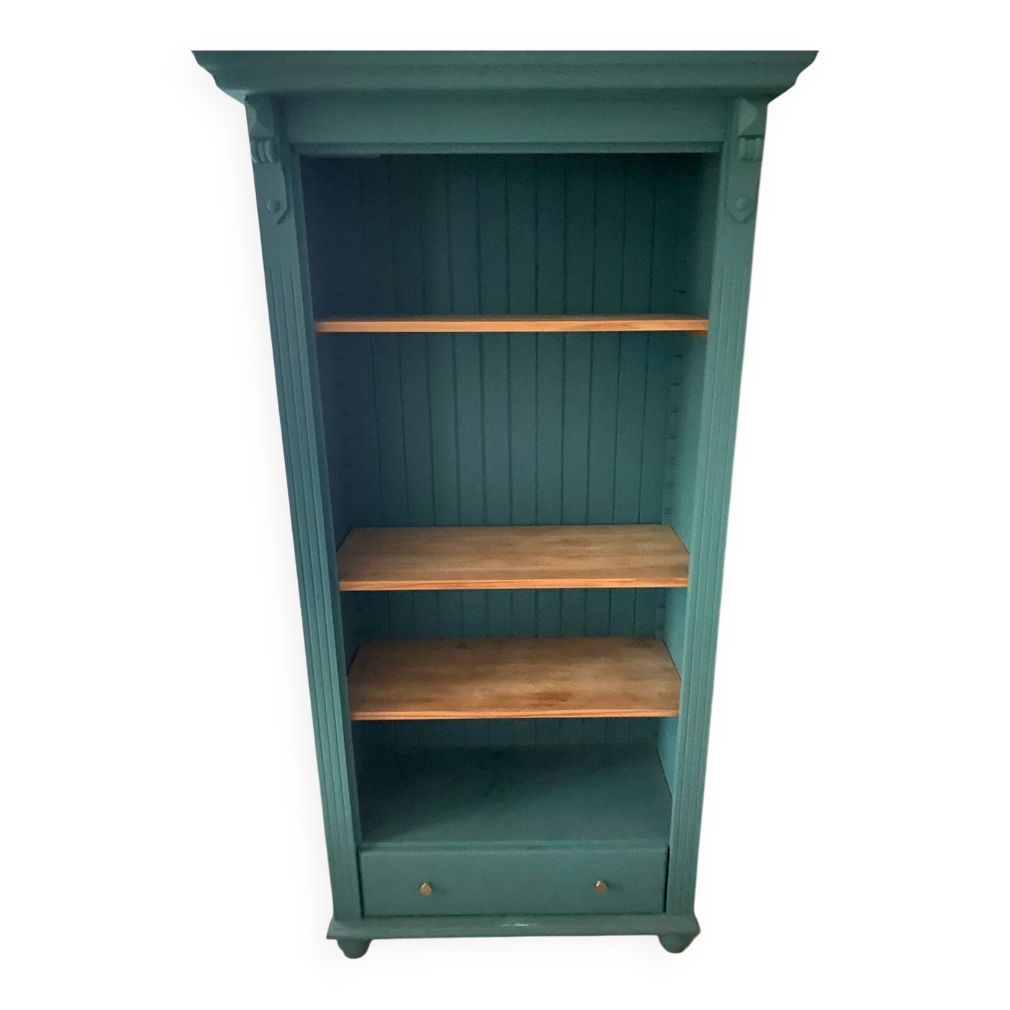 Solid wood green library