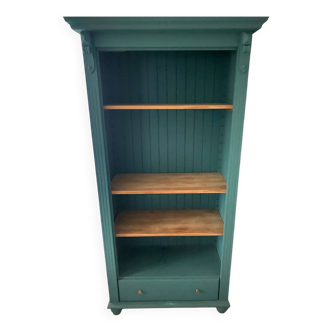 Solid wood green library