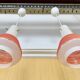 Paire de suspensions en verre opalin vintage style italien