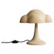 Sand-colored table lamp, ceramic, contemporary work.