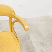 Set of 4 bistro armchairs with armrests from the 1960s.