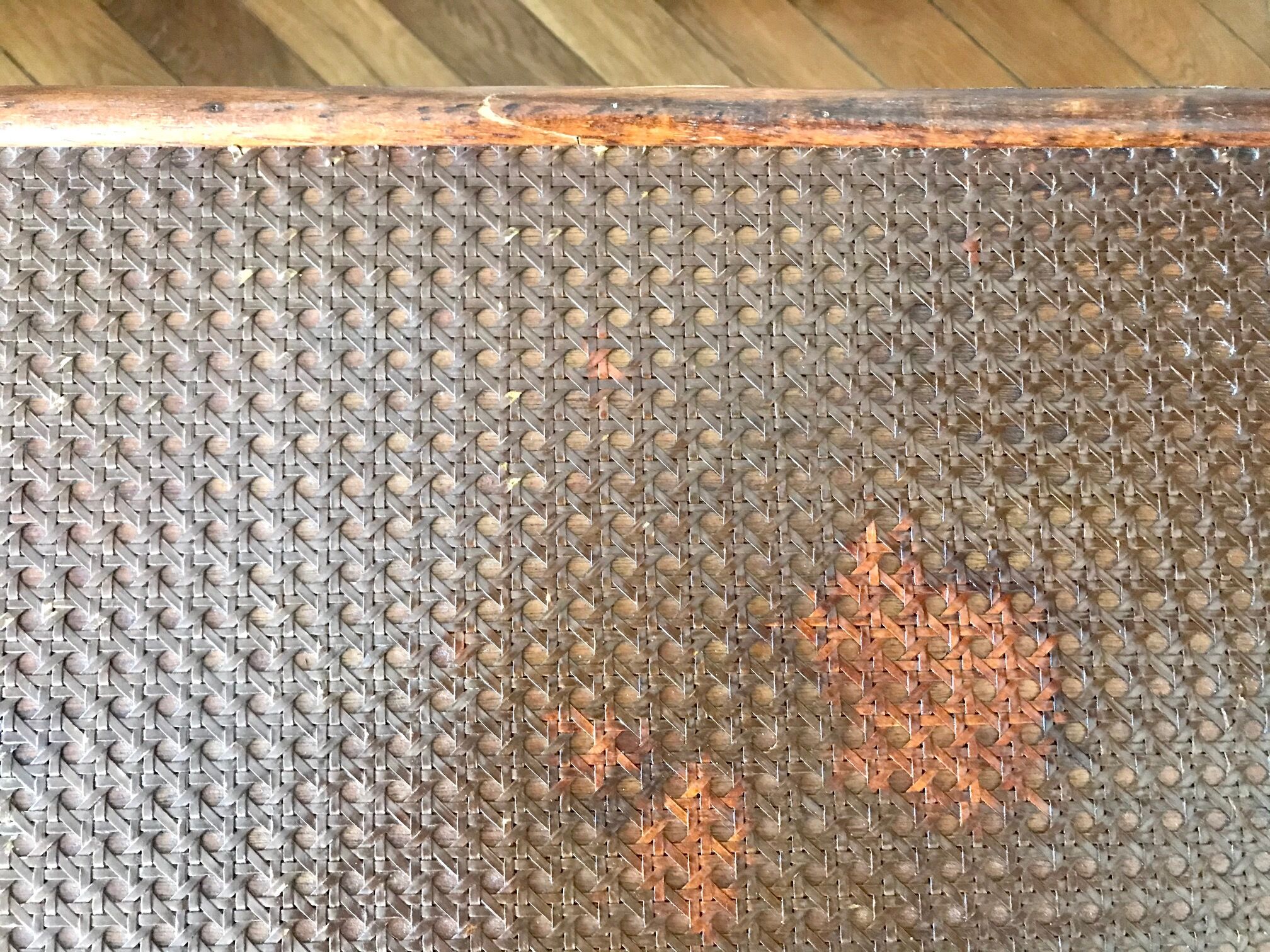 Chest of drawers rattan and caning