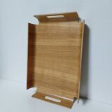 Curved wood tray