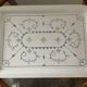 Vintage enameled metal tray