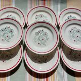 Assiettes plates gien bel ami