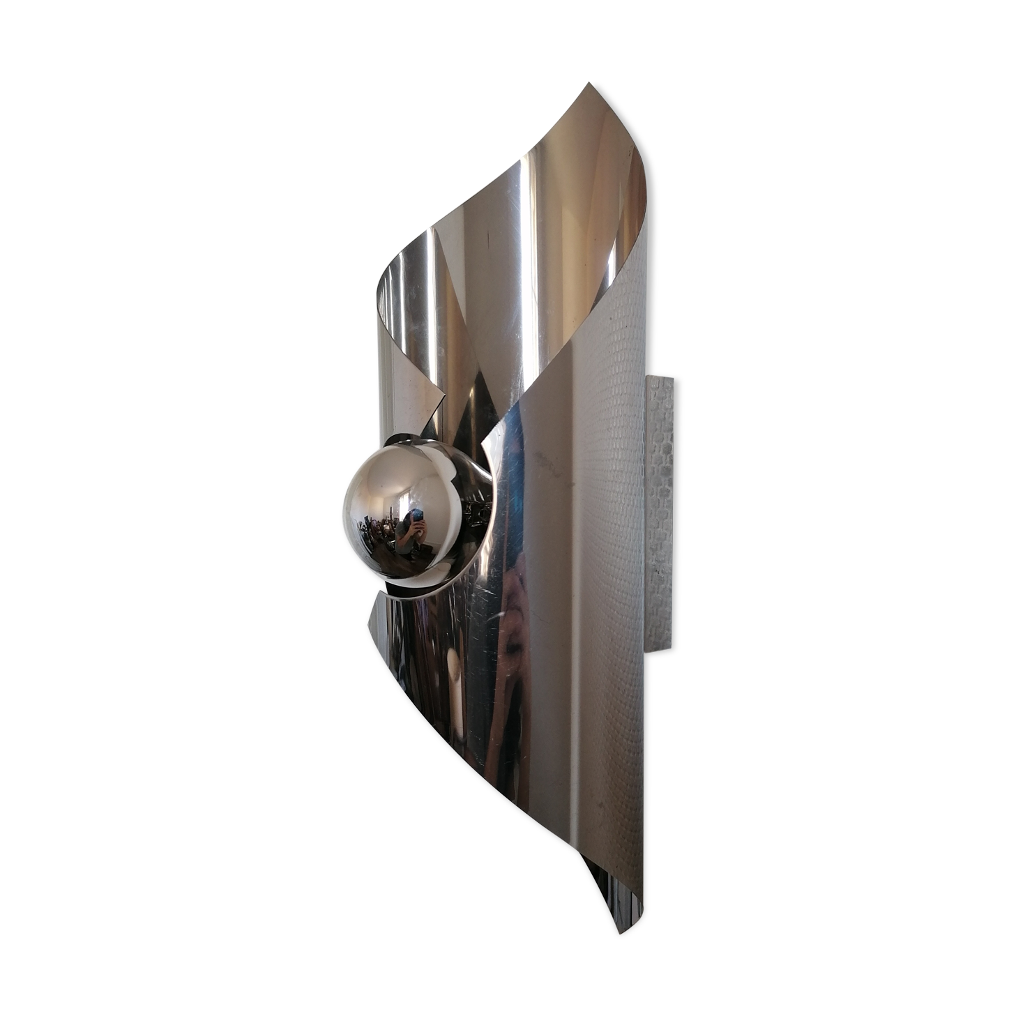 1970 Chrome wall light