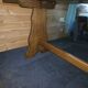 Vintage refectory table in solid oak