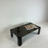 Coffee table, 80s in green marble