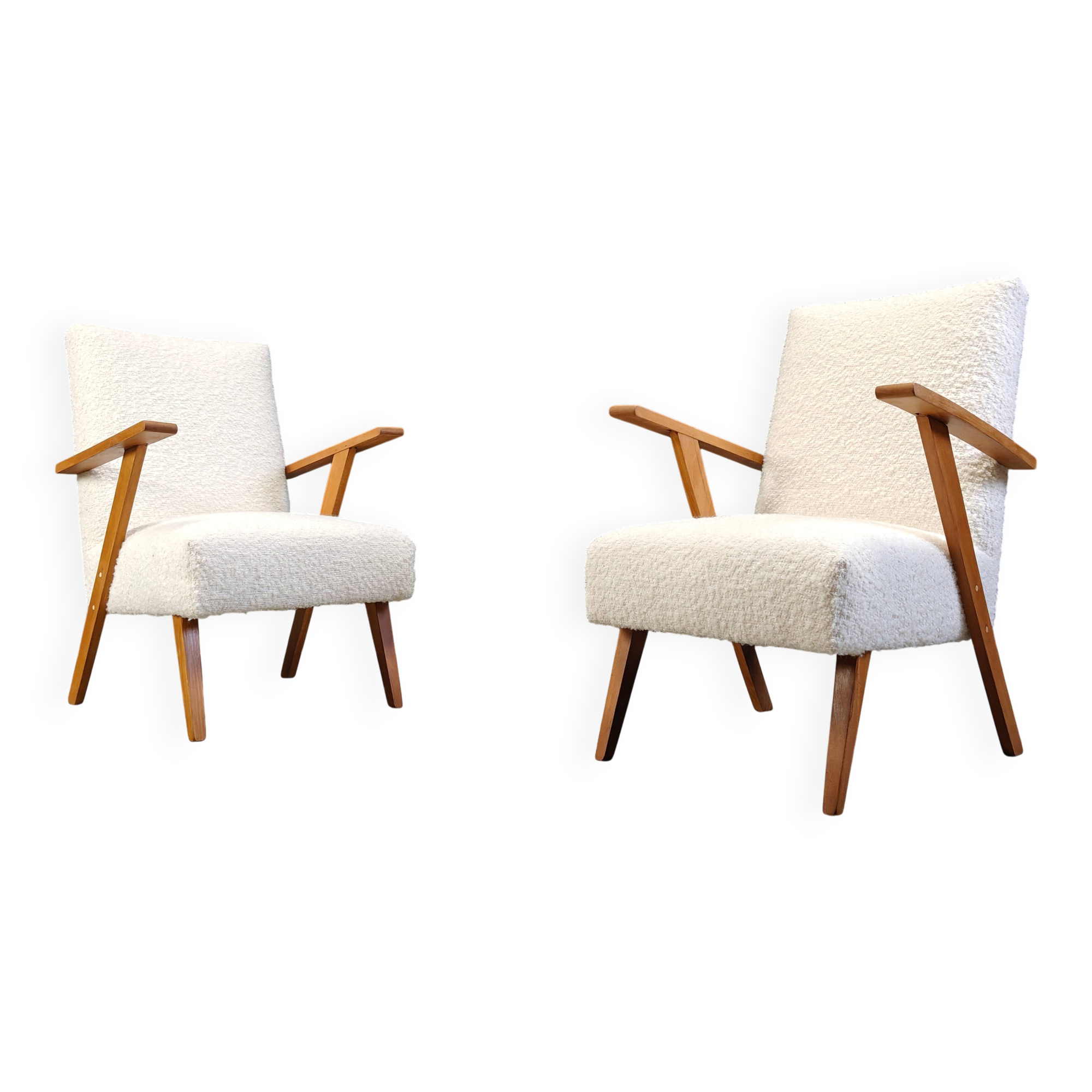 Pair of mid-century Dutch armchairs, 1960s
