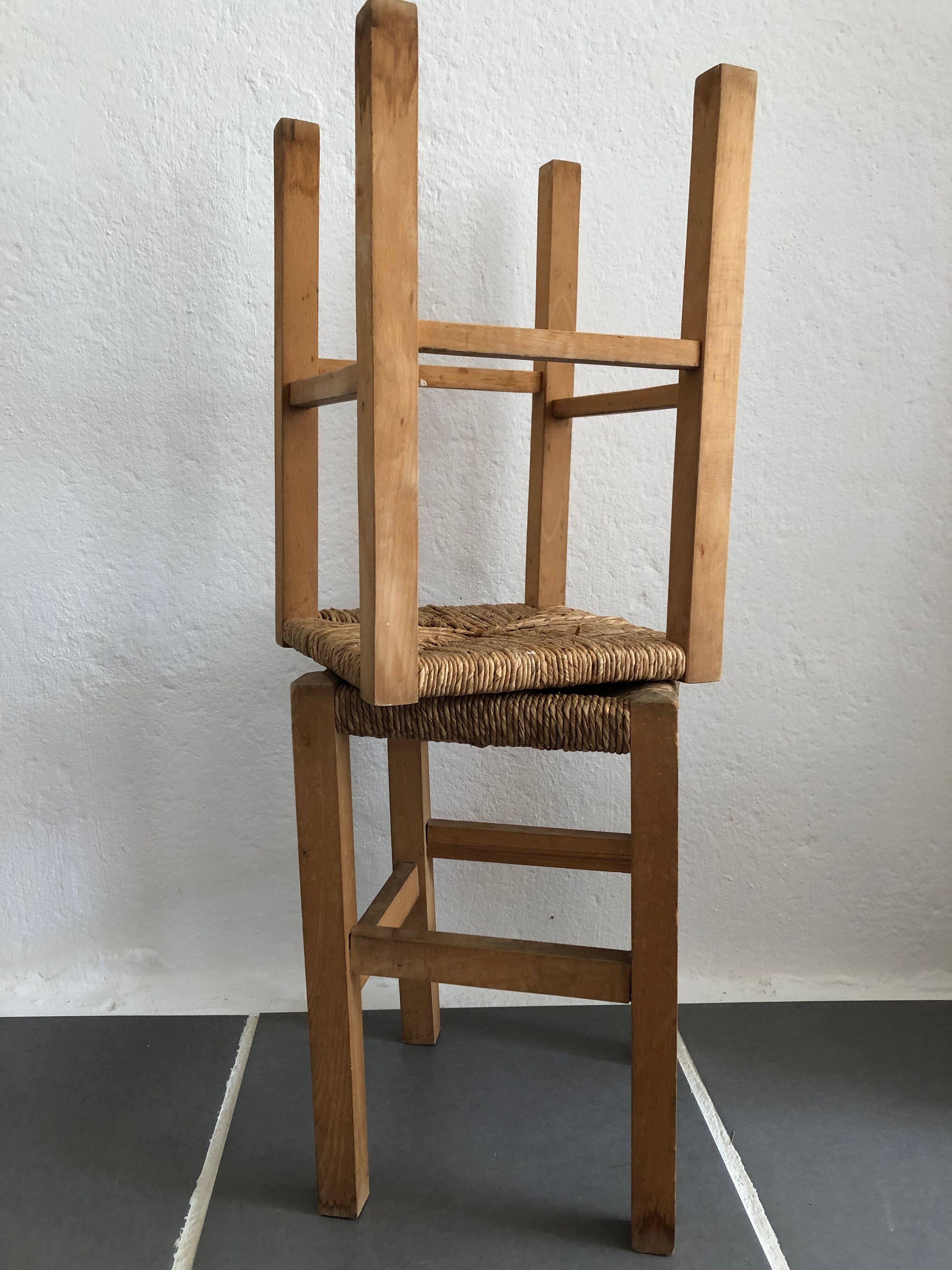 Pair of vintage mulched stools