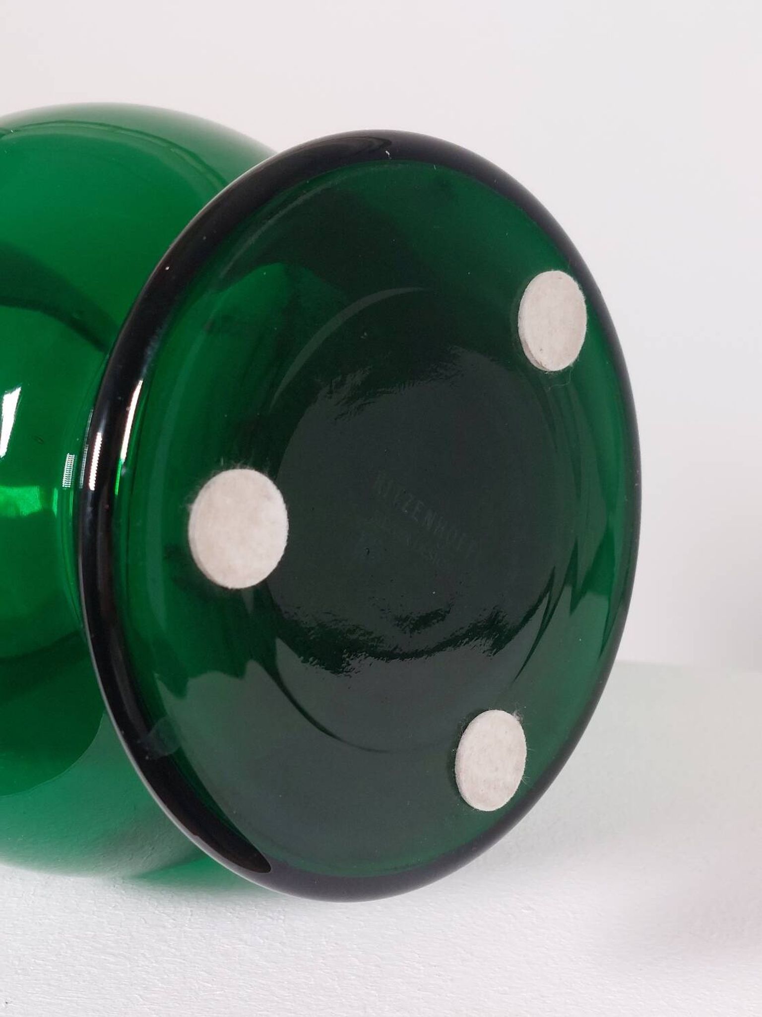 Vintage sculptural vase by Dieter Sieger for Ritzenhoff Design.