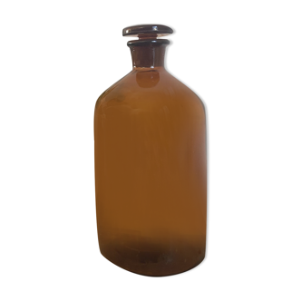 Vintage amber bottle from prolabo laboratory