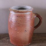 Round-handled terracotta pot vase