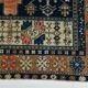 3x7 Red Navy Blue Geometric Persian Rug, 102x223Cm