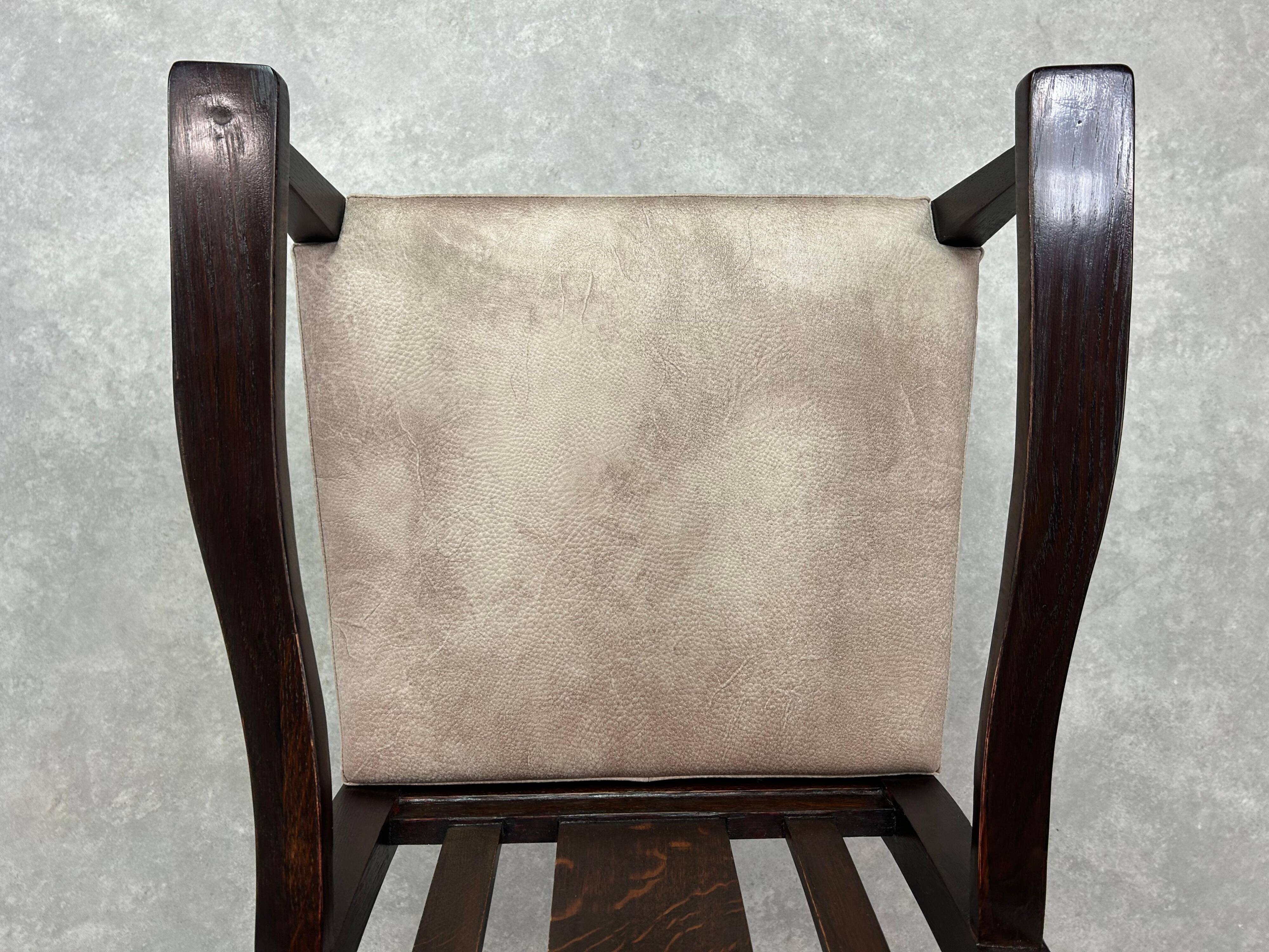 Art Deco office chair in the style of Charles Rennie Mackintosh.