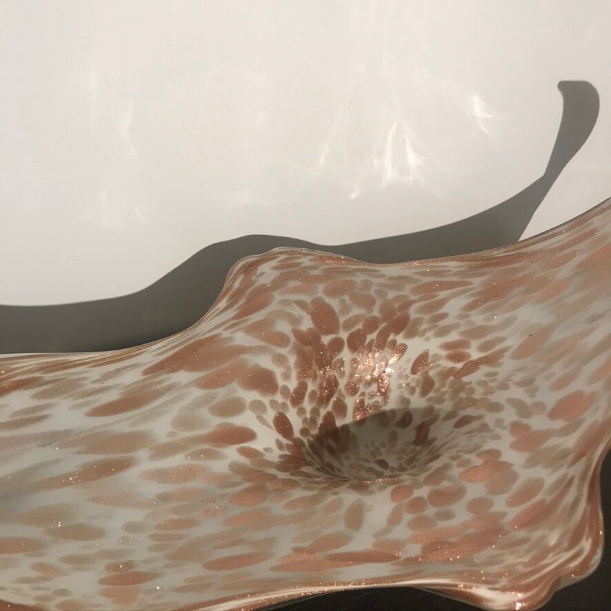 Glass cup by Fratelli and Toso in Murano