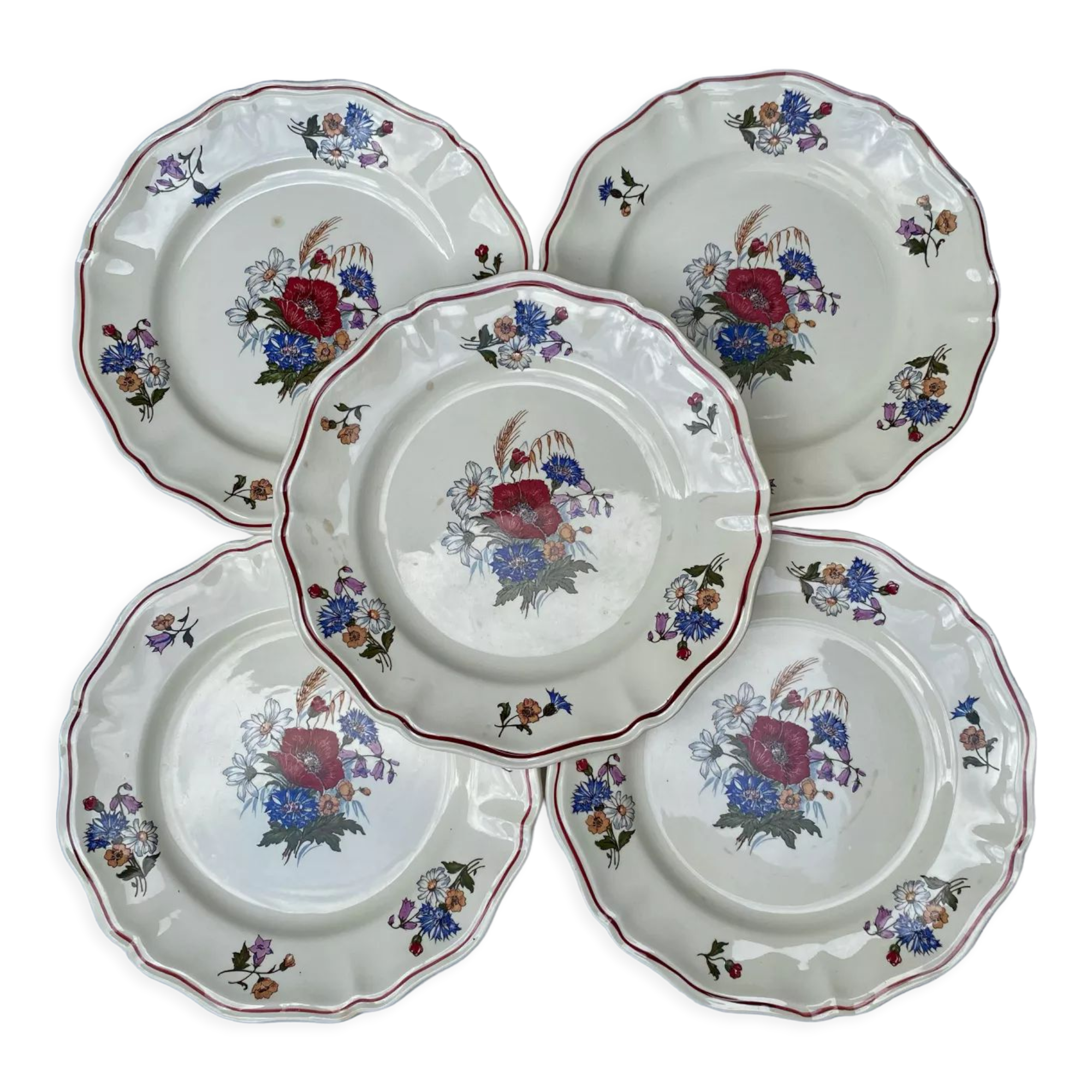 Assiettes Sarreguemines modèle Agreste
