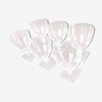 6 verres a eau  lalique modele argos