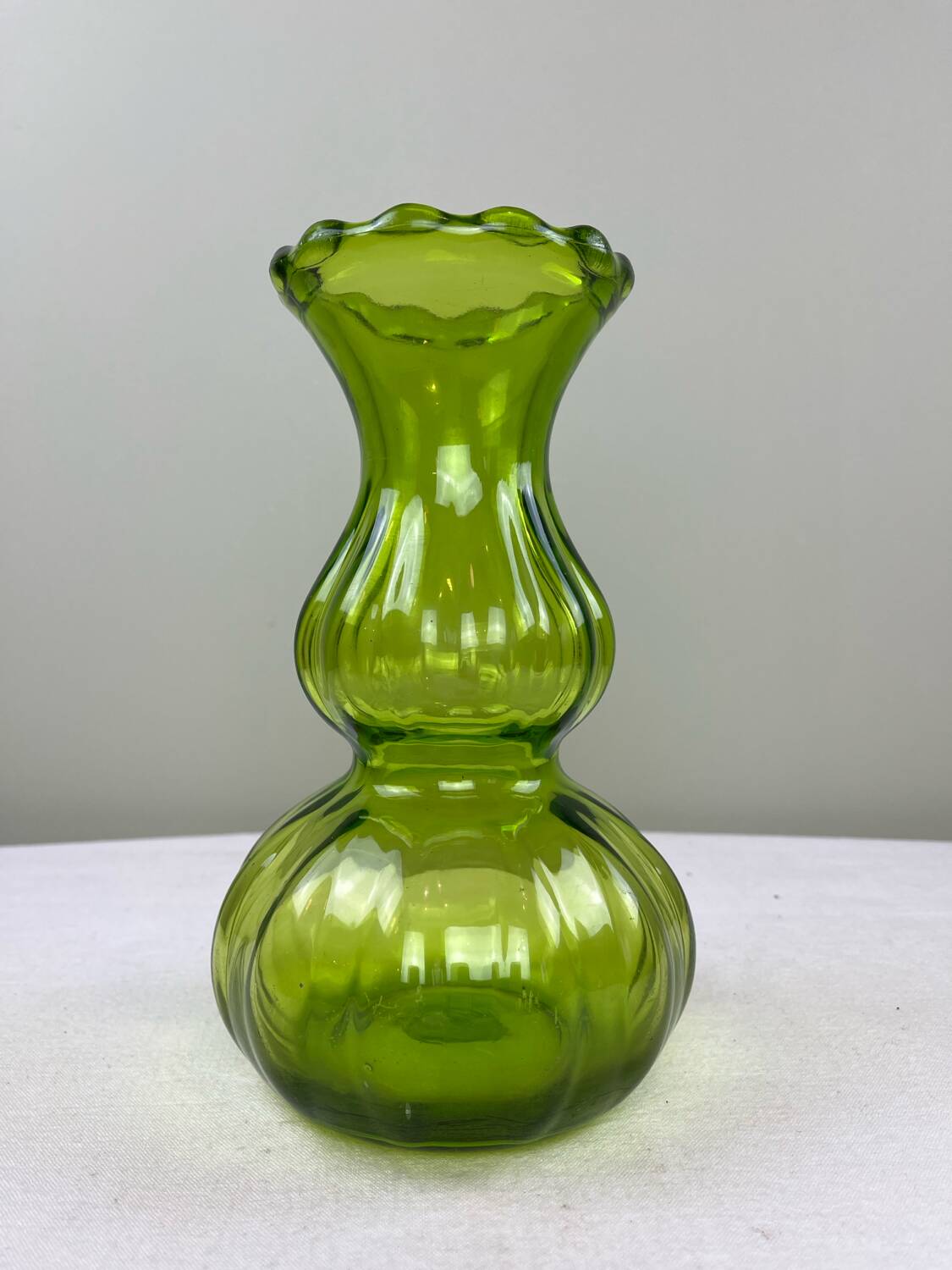 Vintage green vase
