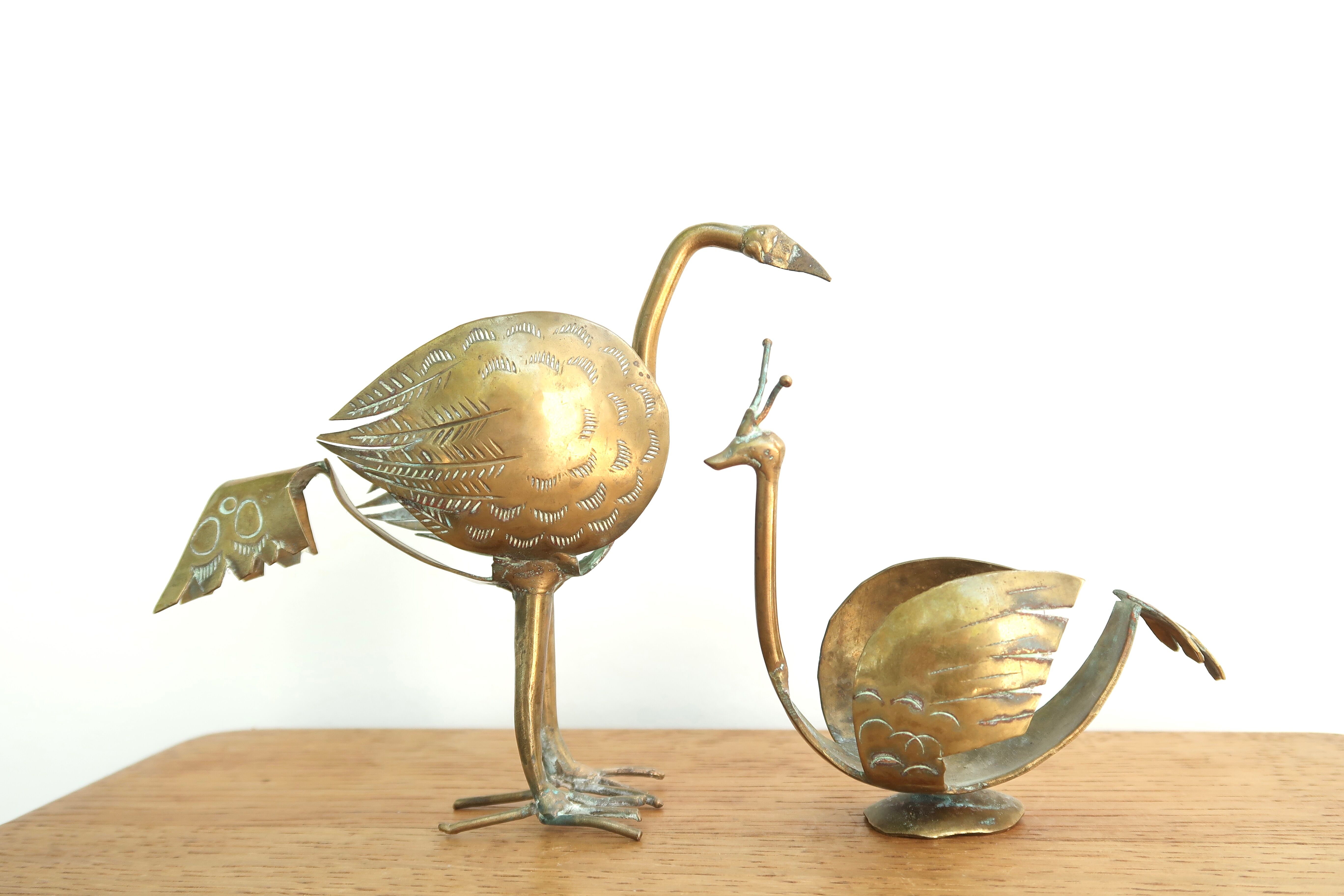 Lot De Quatre Oiseaux En Celluloïd - Marques Verre - Années 1950 - Petitcollin
