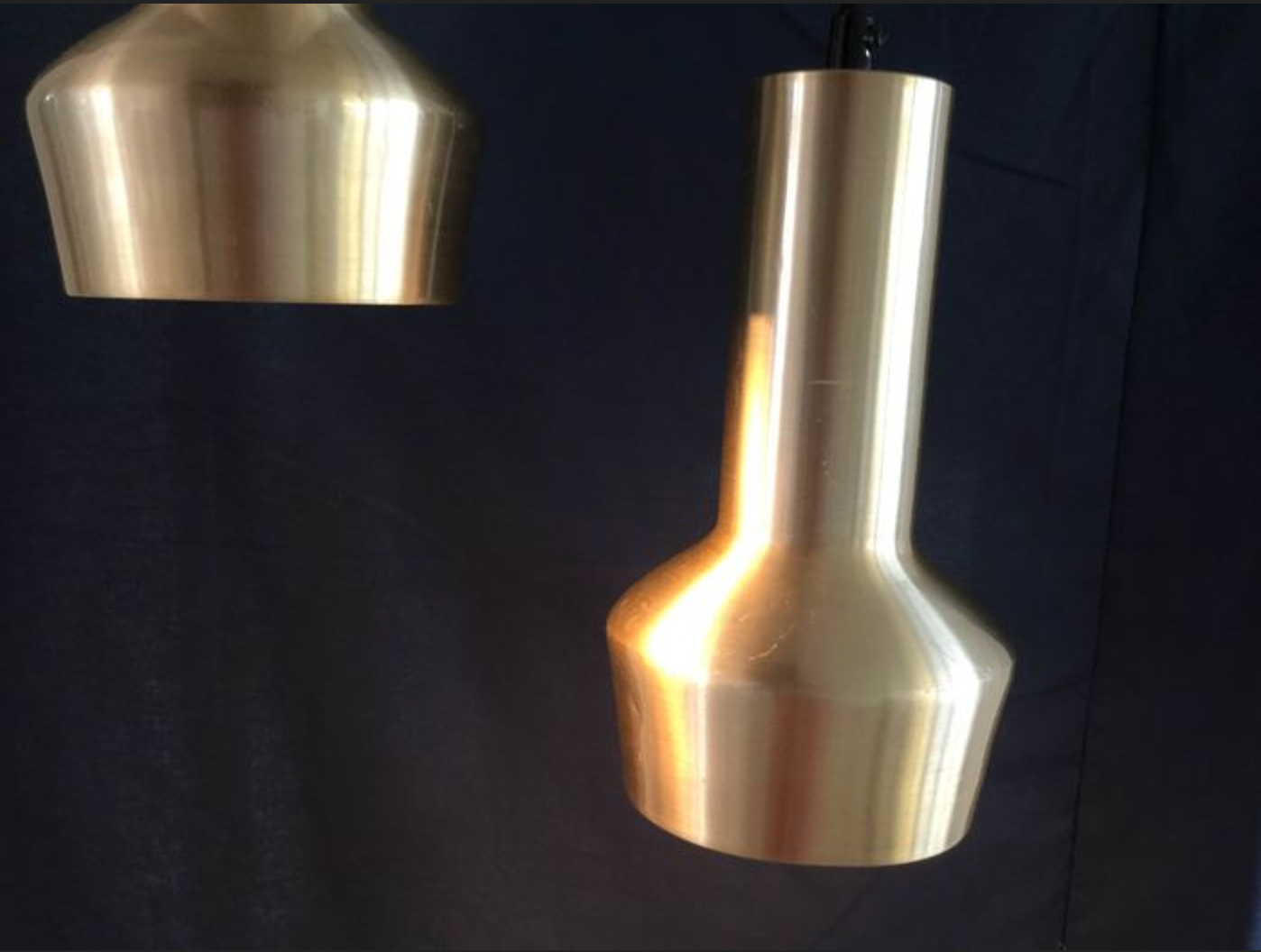 Danish brass suspensions, set of 2