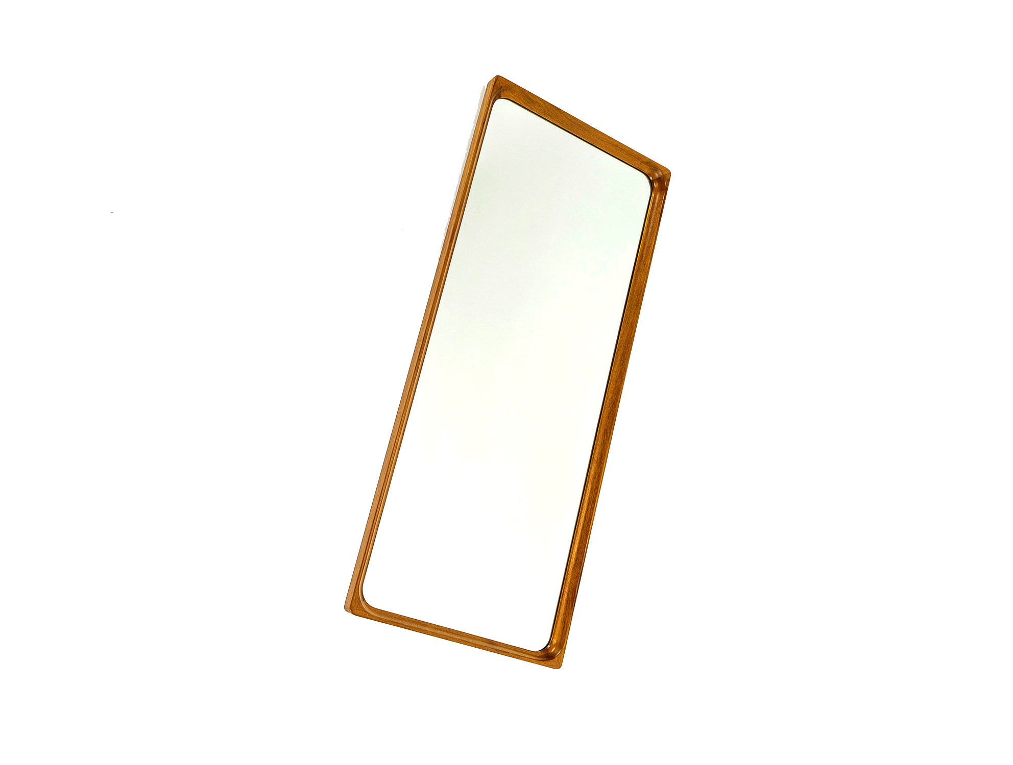 Teak mirror from Glasmäster Markaryd, 1960s - 105x45cm