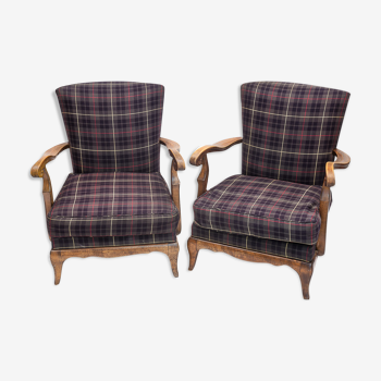 Pair of Steiner armchairs, 1950