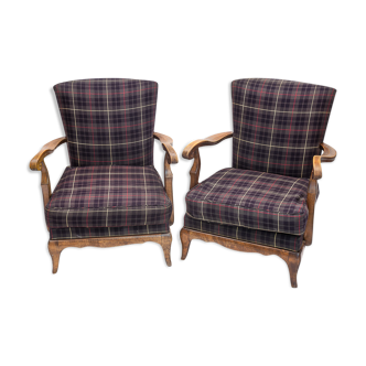 Pair of Steiner armchairs, 1950