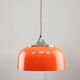 Space Age Orange Pendant Lamp from Guzzini, 1960s