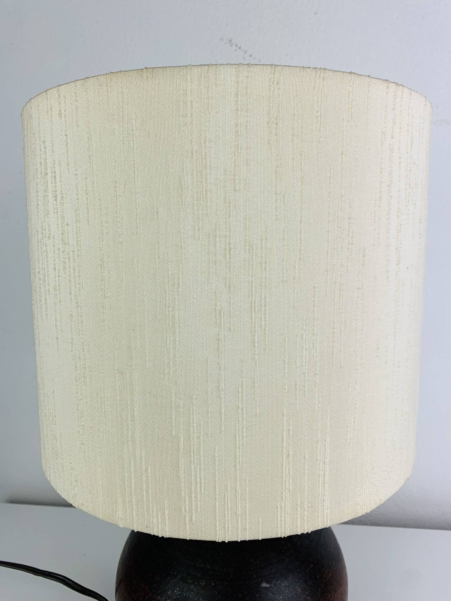 Lampe boule grès vintage, années 60 