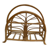 Rattan magazine holder