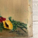 Oil on ancient canvas