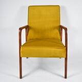 Fauteuil en velours 04-b, 1970