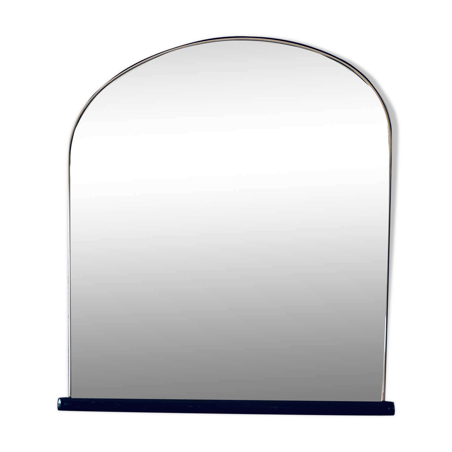 Black and gold art deco mirror - 81x69cm