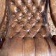Rocking-chair Chesterfileld en cuir