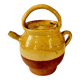 Cruche ou chevrette en grès vernissé jaune