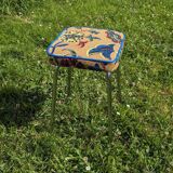 Pierre Frey fabric formica stool