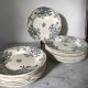 Série de 9 assiettes plates Sarreguemines & Digoin