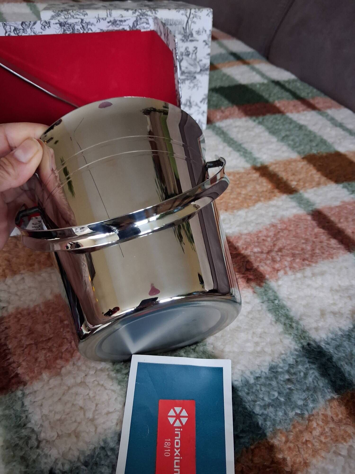 Full set vintage ice bucket by Guy Degrenne