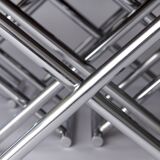 Set of 6 Vintage Safari Folding Chairs – Chrome Frame – 1970s/1980s