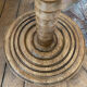 Vintage art deco floor lamp in turned wood