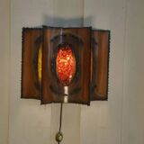 Applique murale Accolay en cuivre et résine 1950’s