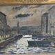 Painting venice by night oil on canvas j peters xixth century