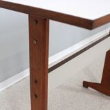 Mid century wood and formica desk 1950s, set of 2