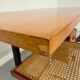 Vintage Italian design desk from the 1960s in wood and metal.