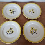 4 assiettes plates