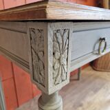 Old desk in chene signed goanvic